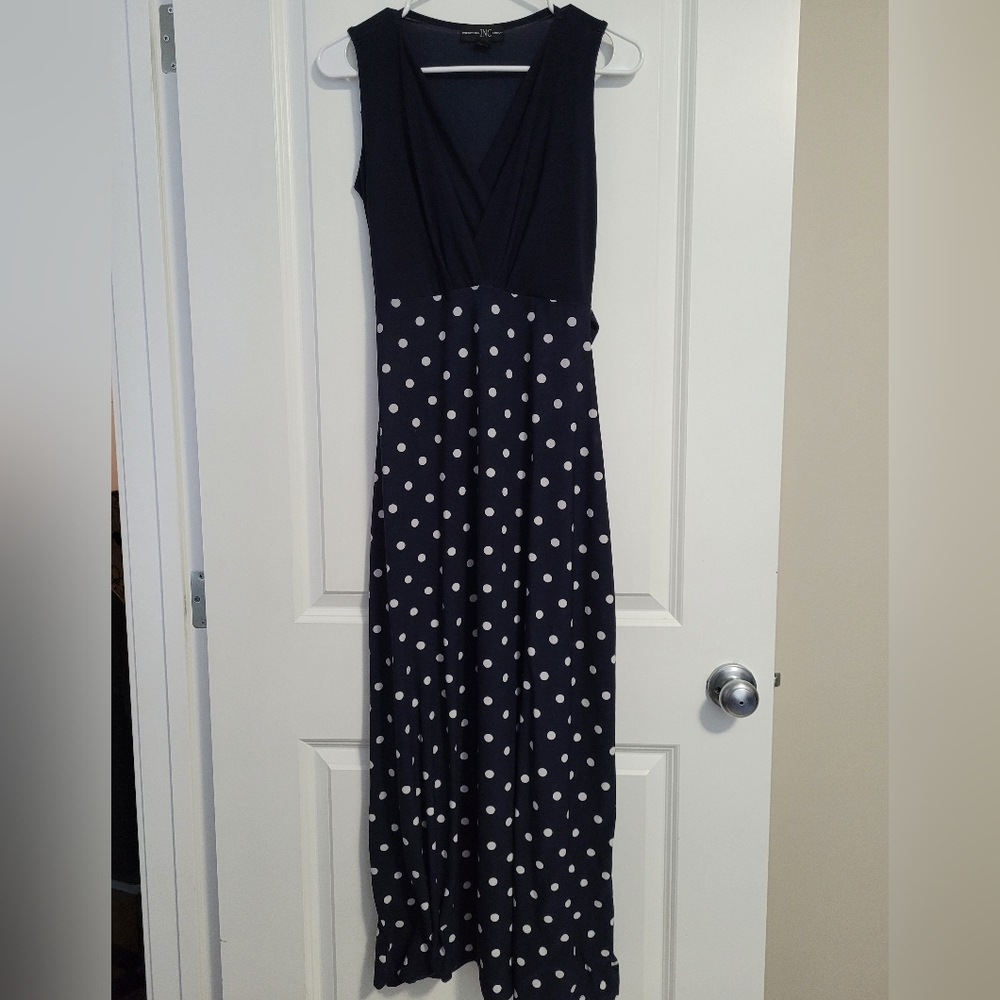 Small Maxi Polka-dot Dress by International INC Clothing